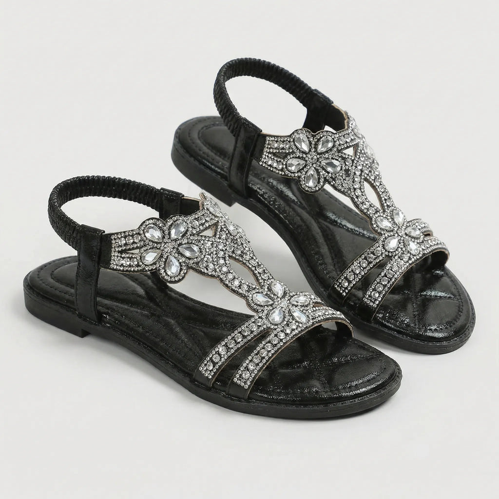 Women's sandal with decoration