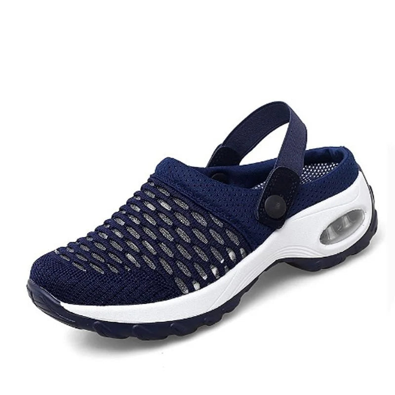 NOUVEAU RICHE Luftpolsterschuhe Mit Starker Dämpfung Für Diabetiker Blau