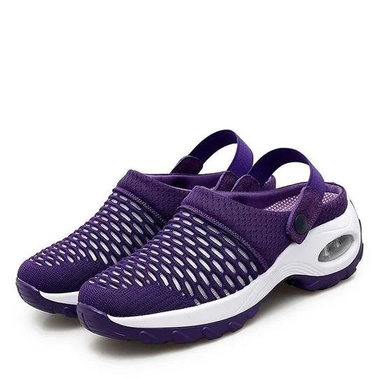 NOUVEAU RICHE Luftpolsterschuhe Mit Starker Dämpfung Für Diabetiker Lila