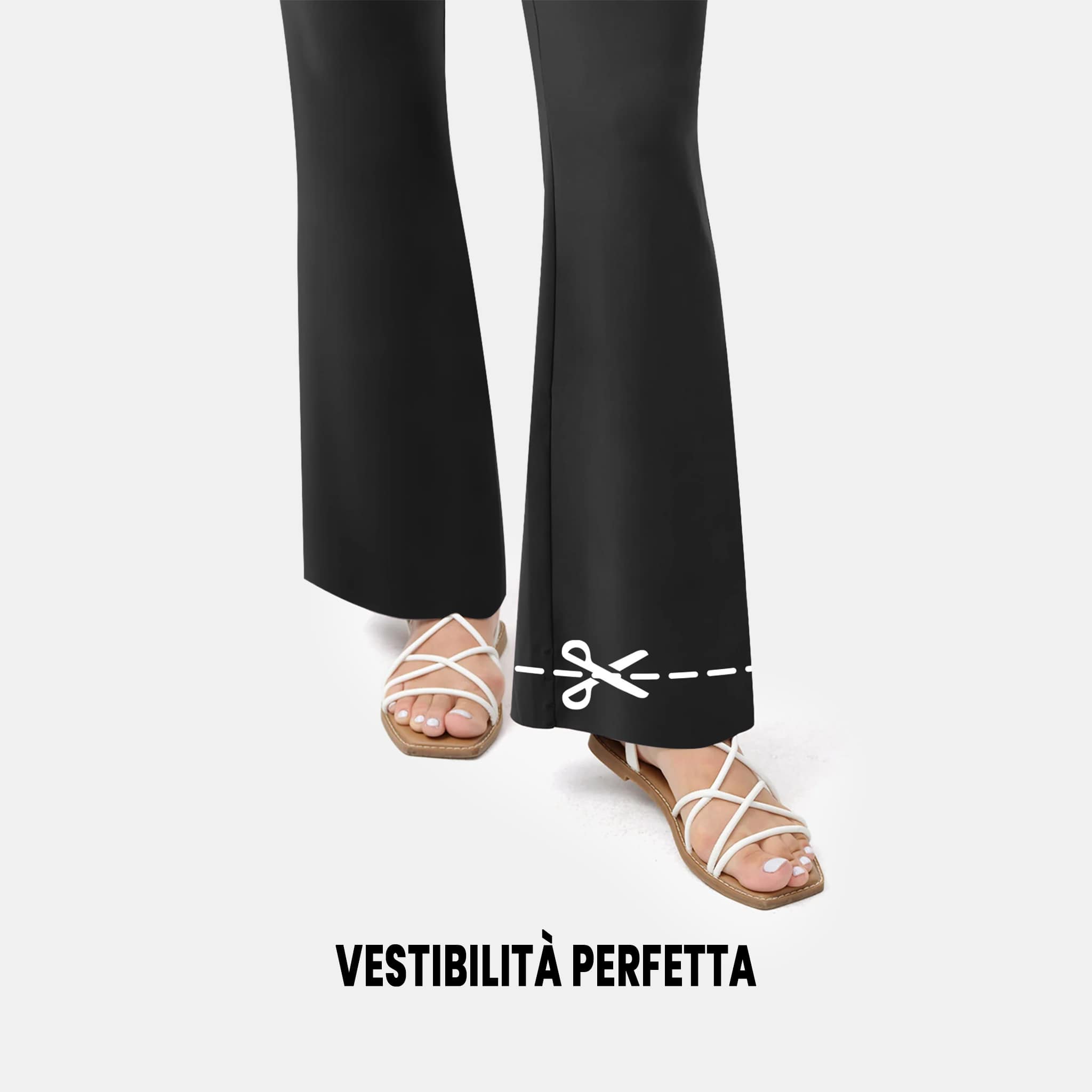 Seamless maternity pants with belly support | Comfortable pregnancy pants with flared leg for everyday wear and postpartum