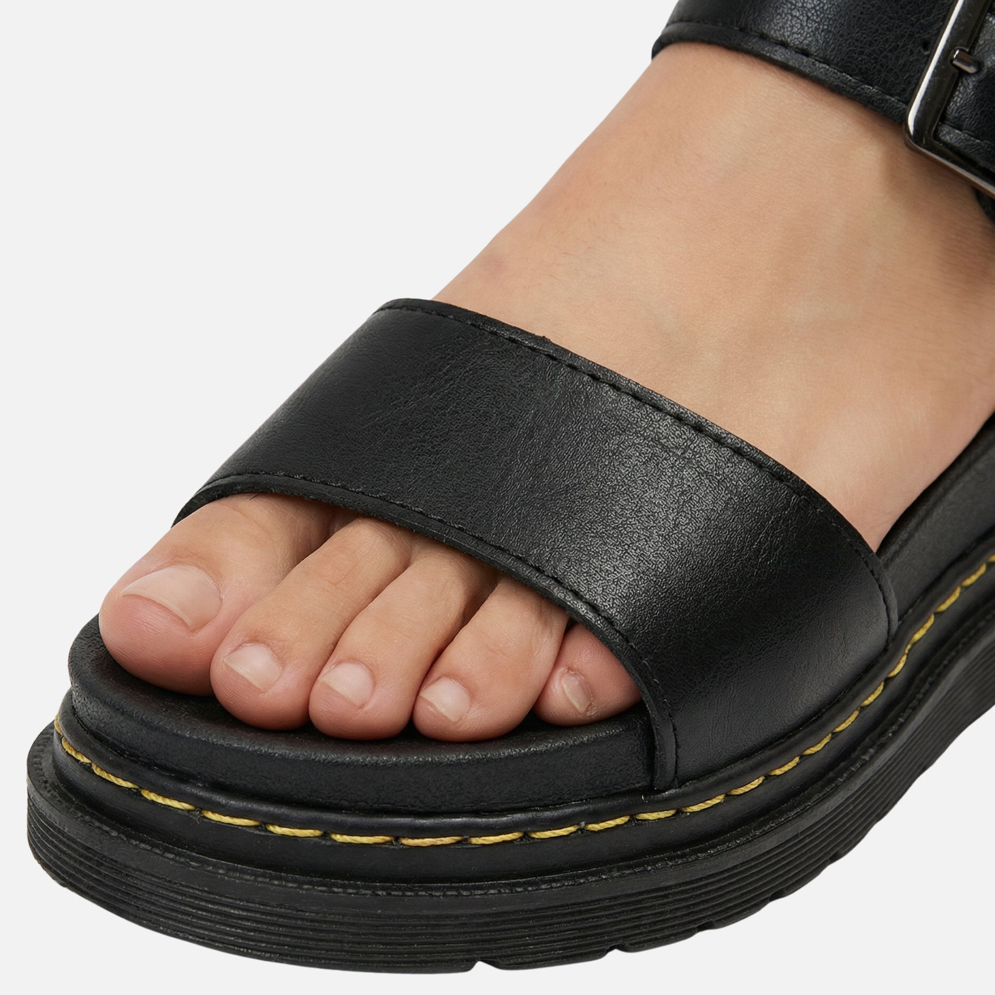 Plateau-Sandalen mit verstellbarem Schnallenriemen für Damen