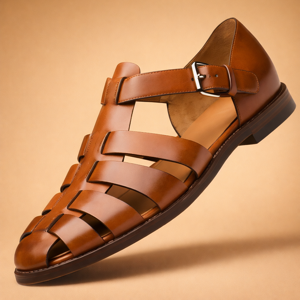 Men's Sandals with Straps | Classic Summer Shoes for Men | Comfortable and Breathable Strappy Sandals for Everyday Wear
