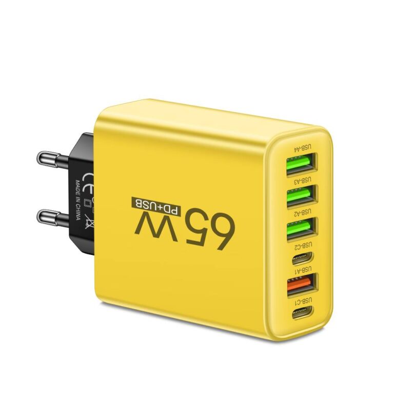 PowerMax 65W 6-in-1 Fast Charger – Charge up to 6 Devices at Once