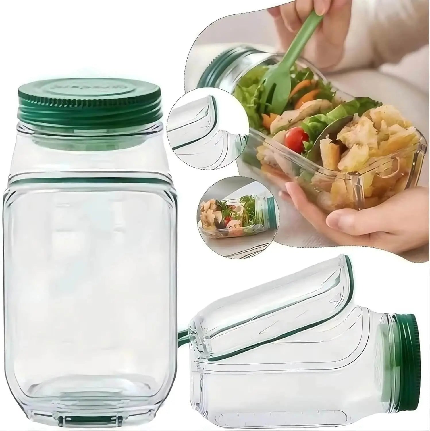 Premium Salatbox mit Leckdichtem Deckel - BPA-frei Zorenza
