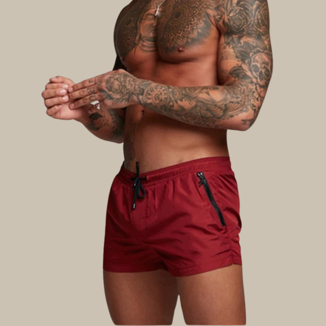 Schnelltrocknende Herren Shorts mit Stretch - Bequeme Kurze Sommerhose für Freizeit und Strand - Klassische Passform