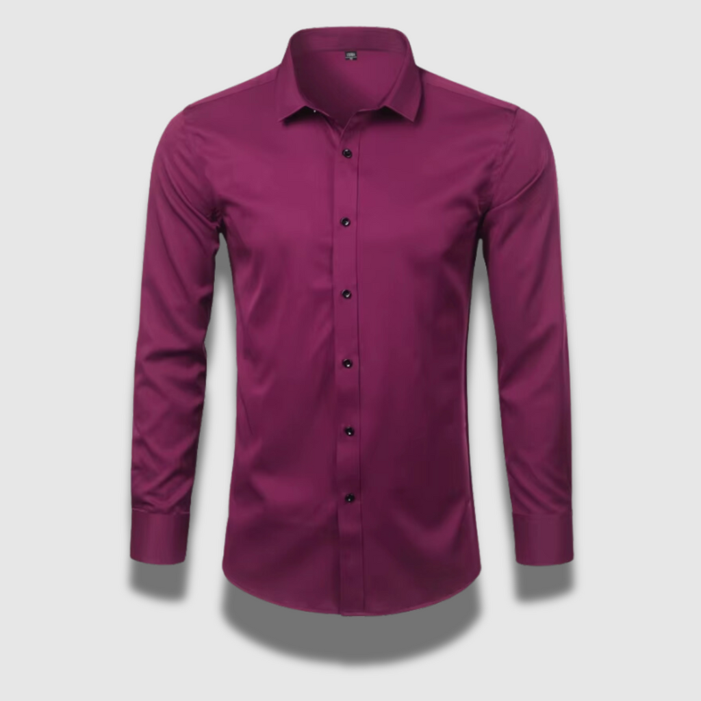 Non-iron men's shirt with stretch content | Classic business shirt for men | Breathable shirt with modern fit cut