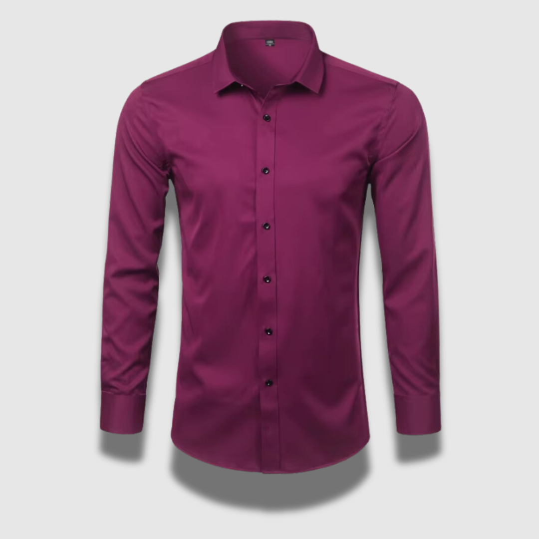 Non-iron men's shirt with stretch content | Classic business shirt for men | Breathable shirt with modern fit cut