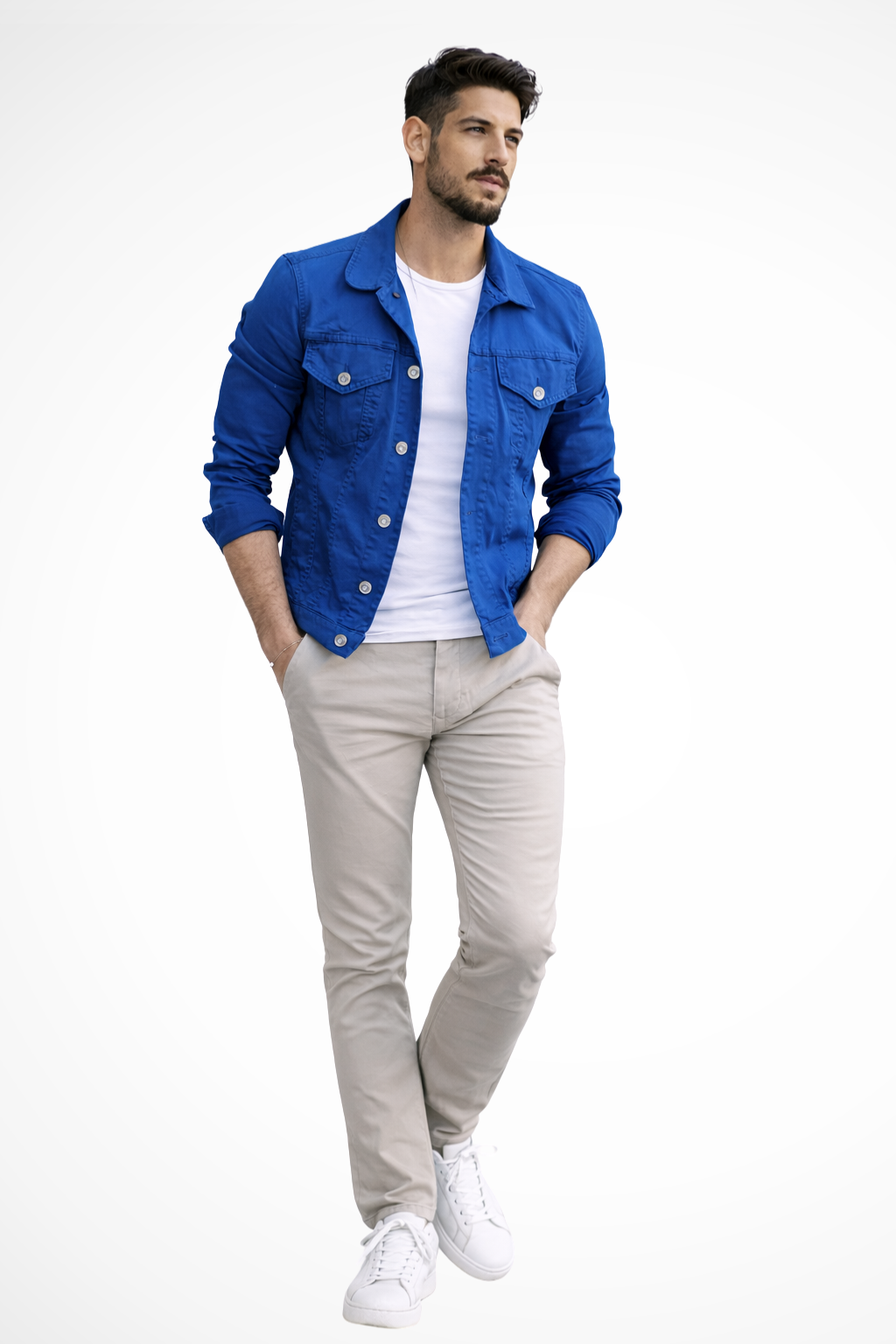 Reece | Men's Jacket – Slim Fit Denim with Structured Design 1