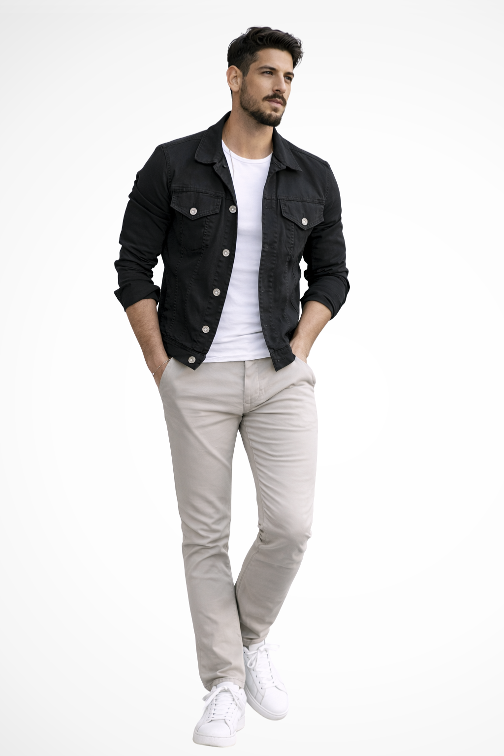 Reece | Men's Jacket – Slim Fit Denim with Structured Design 2
