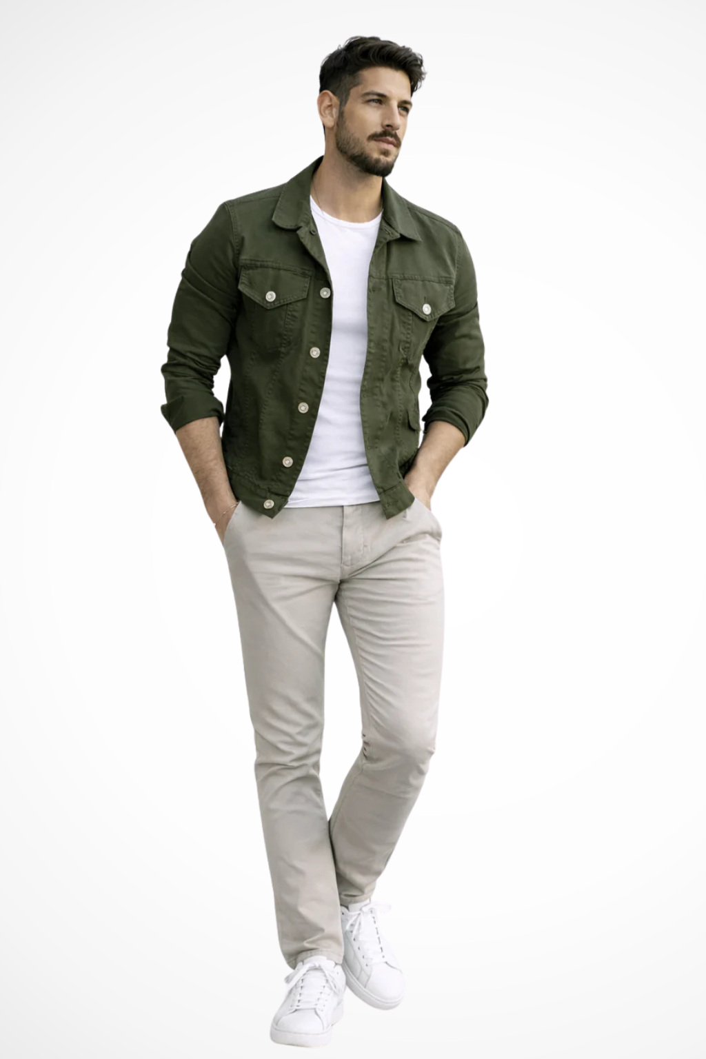 Reece | Men's Jacket – Slim Fit Denim with Structured Design 3