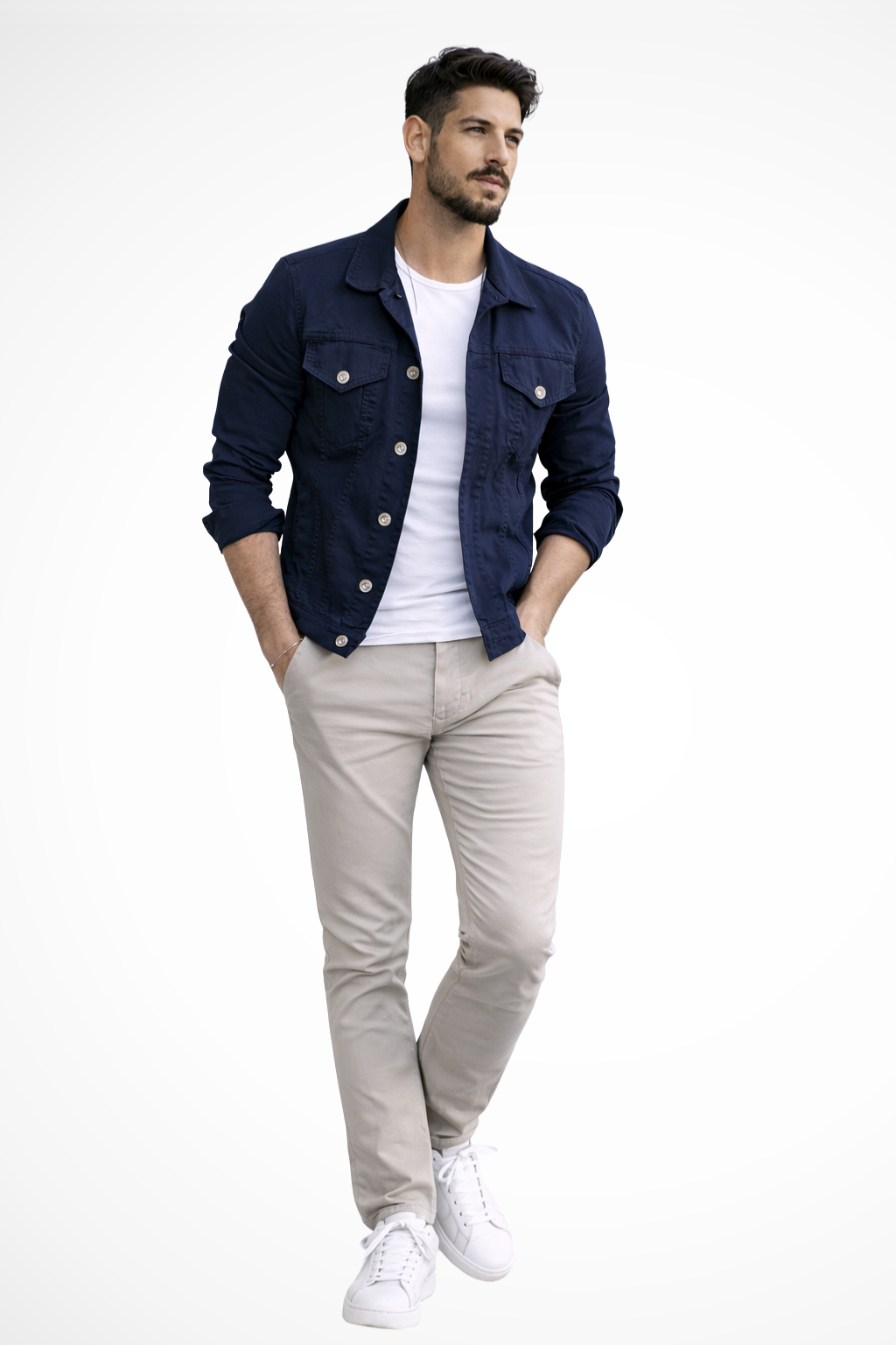 Reece | Men's Jacket – Slim Fit Denim with Structured Design 4