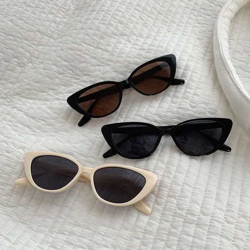 Damen Cat-Eye Sonnenbrille im Retro Look | Klassische Vintage Brille mit leichtem Gestell für Alltag und Urlaub | Modisches Design