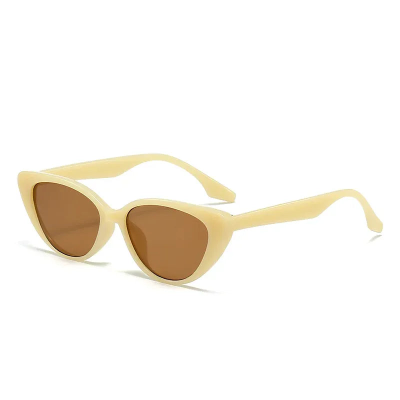 Damen Cat-Eye Sonnenbrille im Retro Look | Klassische Vintage Brille mit leichtem Gestell für Alltag und Urlaub | Modisches Design