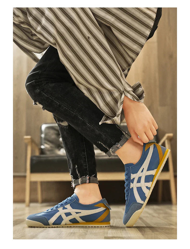 NOUVEAU RICHE Damen und Herren Geometrische Sommer-Sneakers Gummisohle