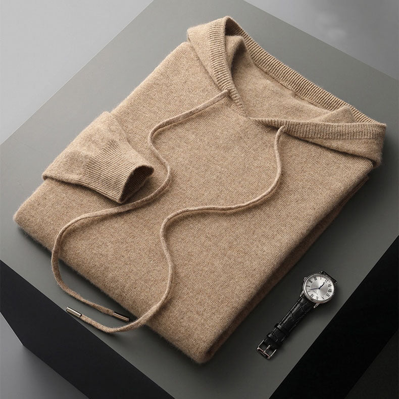 Kaschmir-Hoodie – 100 % Merinowolle