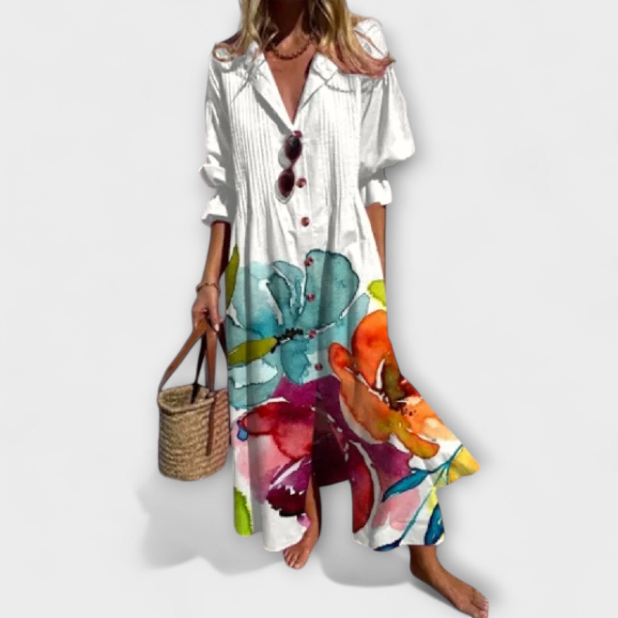 Maxi dress for women with a loose fit and flattering silhouette