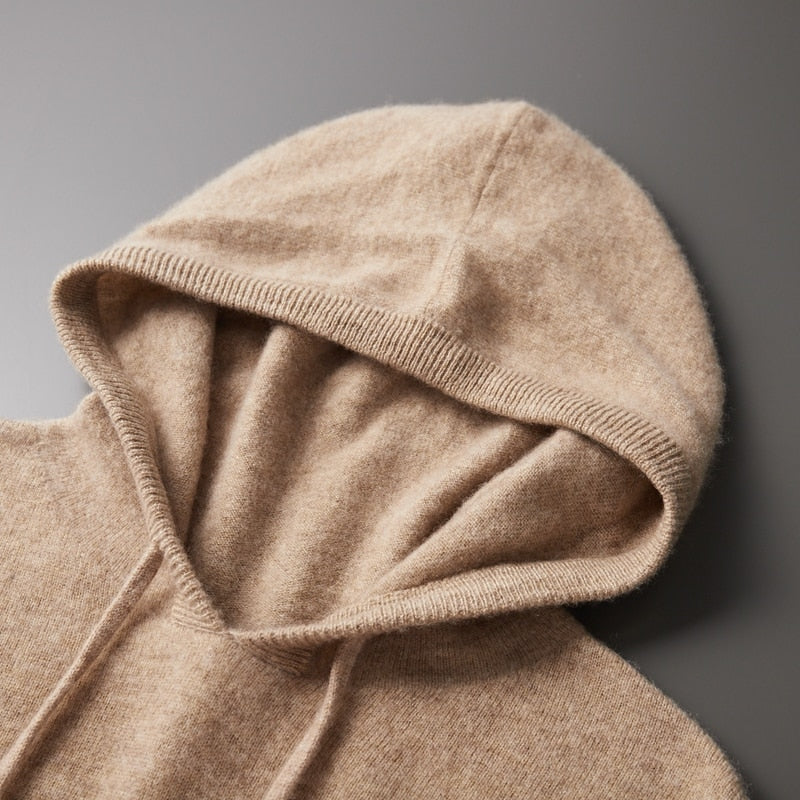 Kaschmir-Hoodie – 100 % Merinowolle