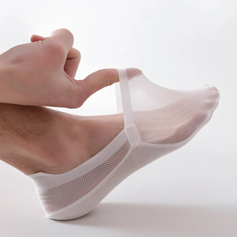 Füßlinge Herren Damen | Unsichtbare Socken mit Antirutsch-Sohle | Atmungsaktive No Show Socks für Sneaker & Loafer