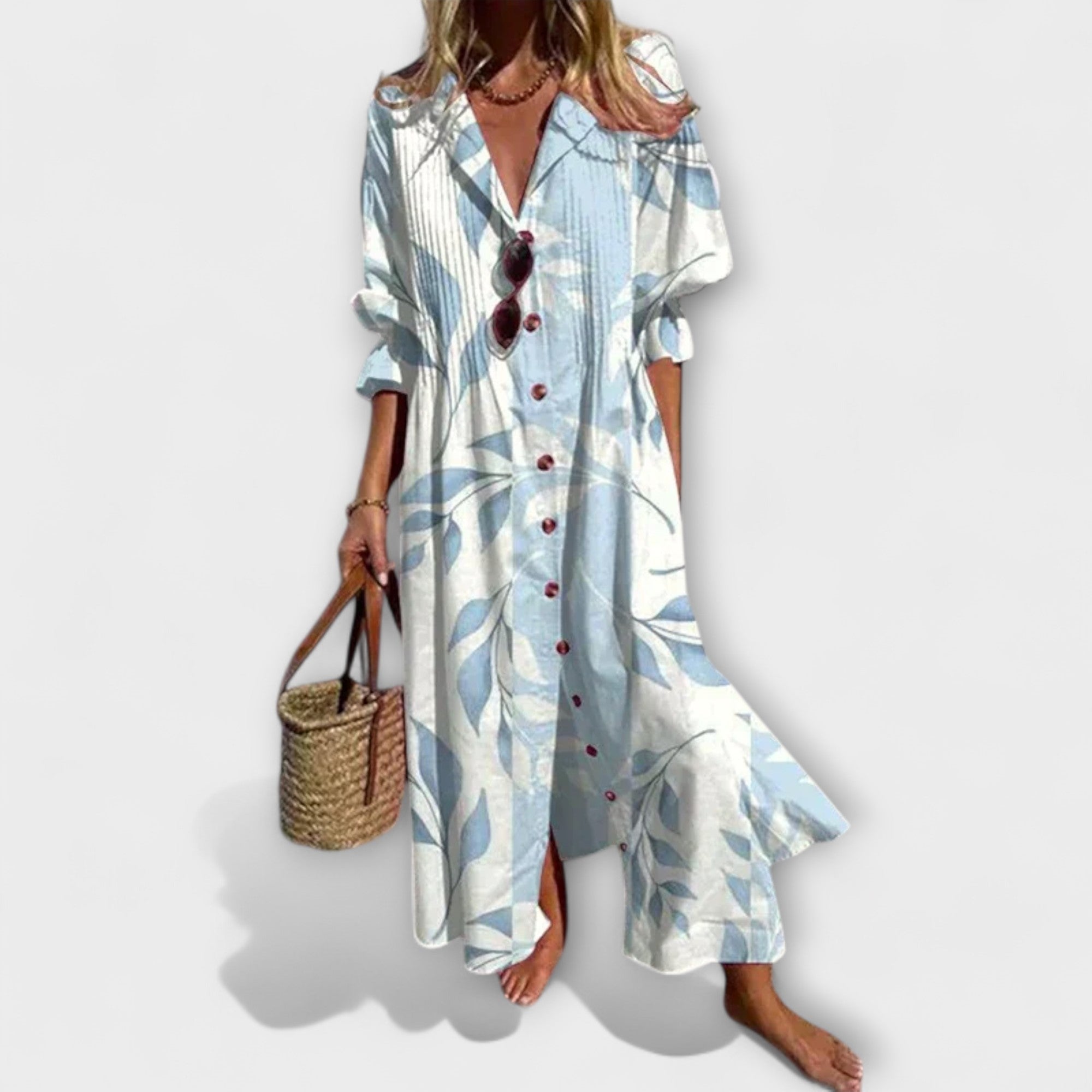 Maxikleid für Damen mit lockerer Passform und schmeichelhafter Silhouette