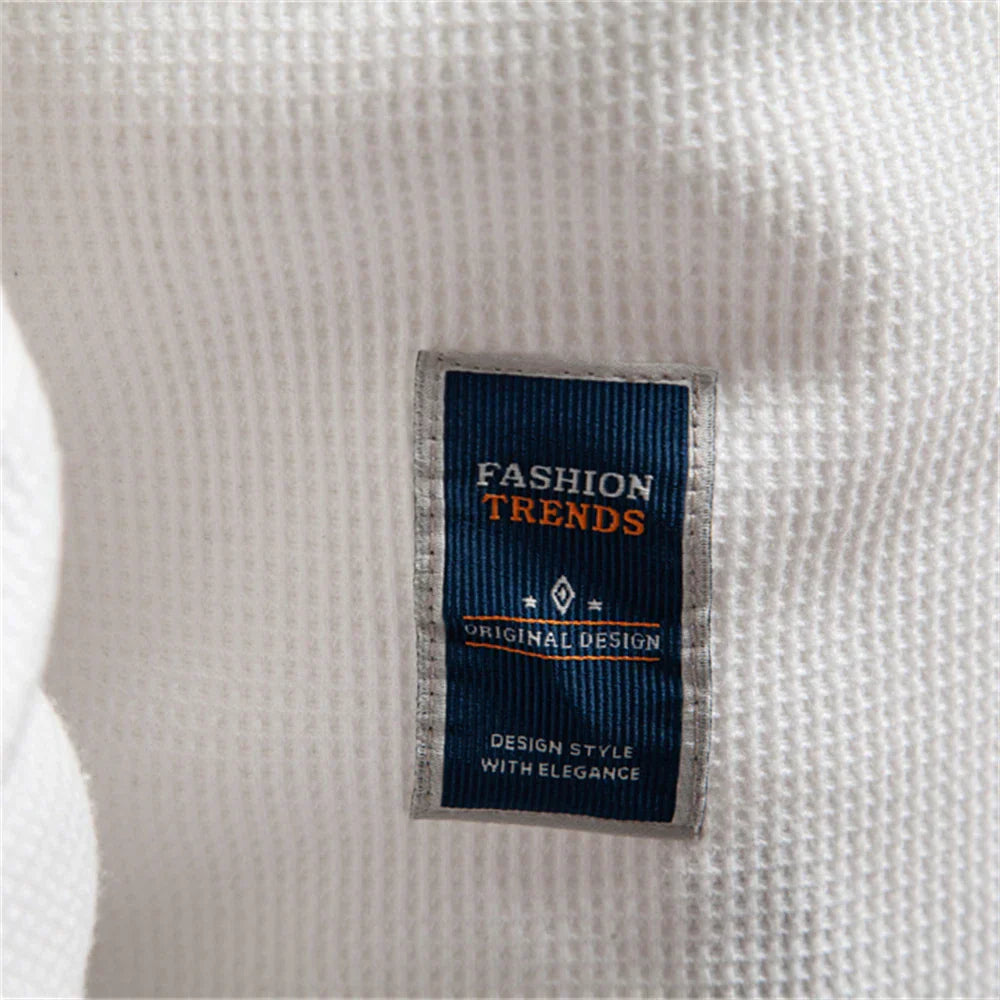 Men's winter jacket | With thick fleece lining | Stand-up collar with button placket