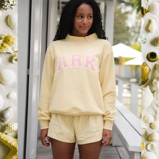 Oversized pullover with graphic print
