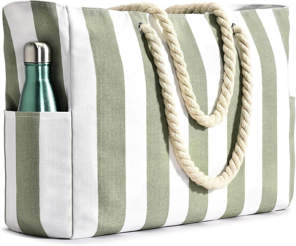 NOUVEAU RICHE Wasserdichte Extragroße Strandtasche Mit Taschen Für Wochenendtrips