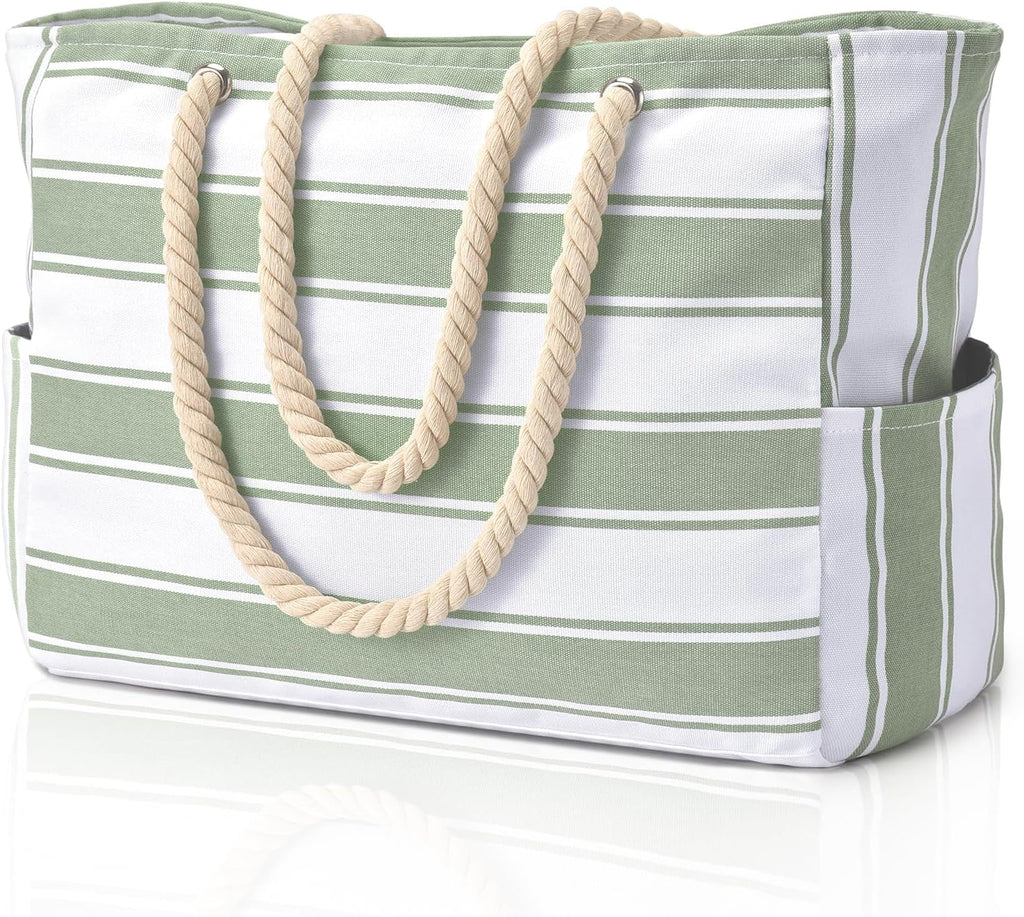 NOUVEAU RICHE Wasserdichte Extragroße Strandtasche Mit Taschen Für Wochenendtrips