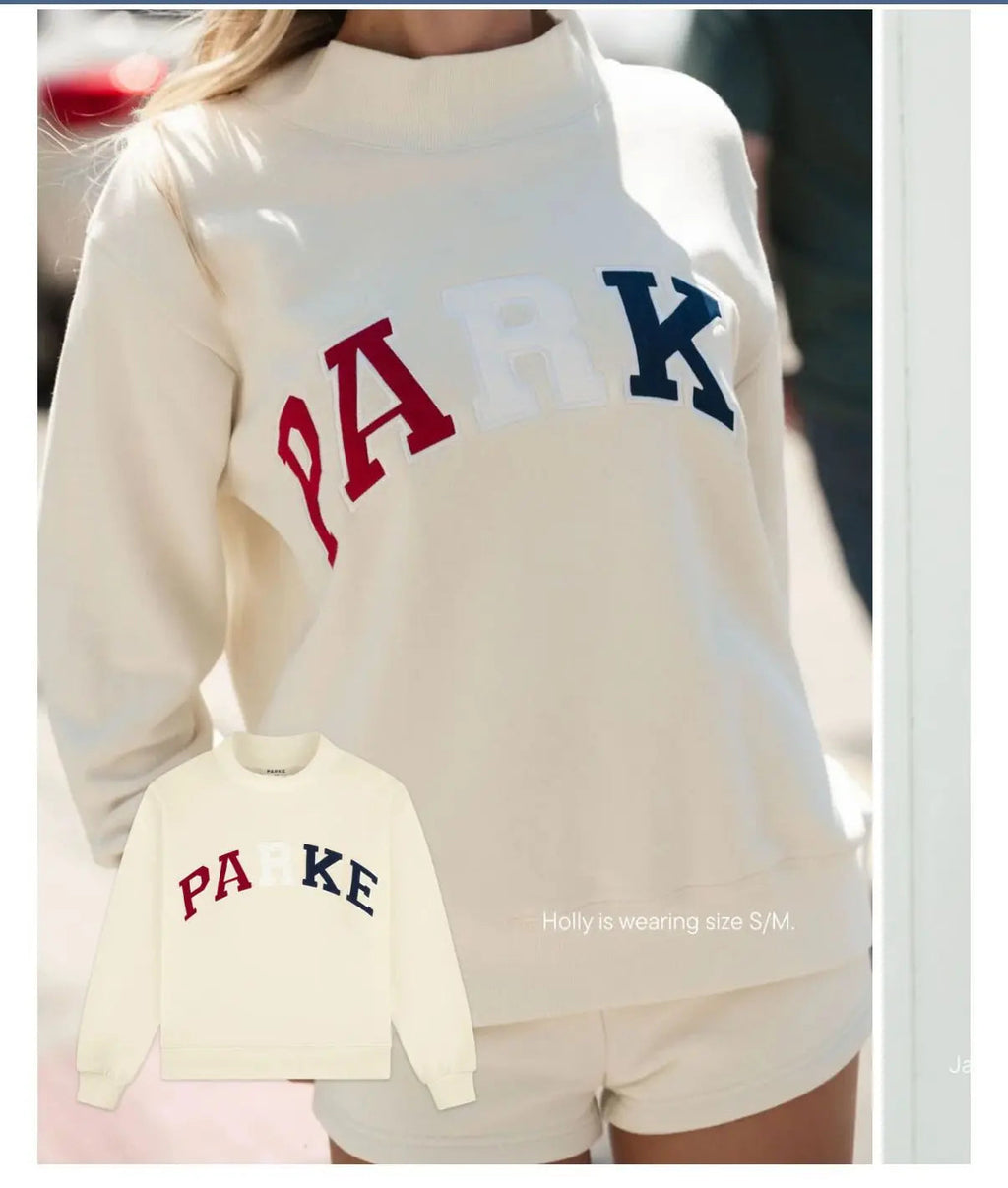 Oversized pullover with graphic print