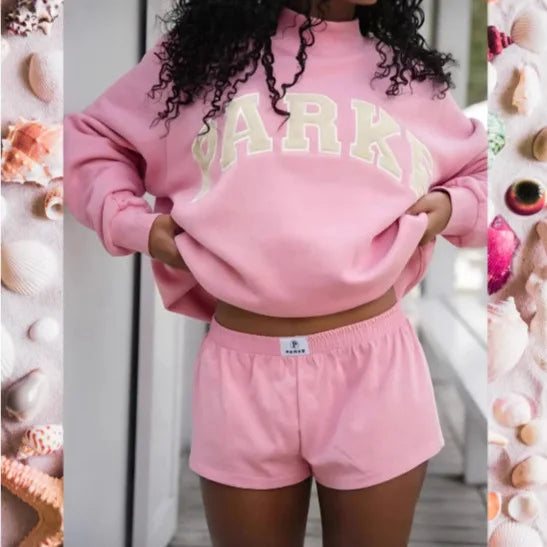 Oversized pullover with graphic print