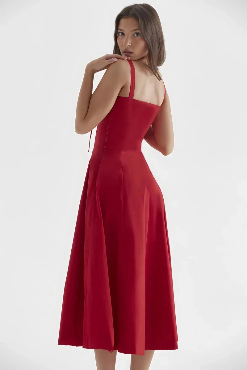 Elegantes Sommerkleid mit Korsett-Oberteil und Blumenmuster