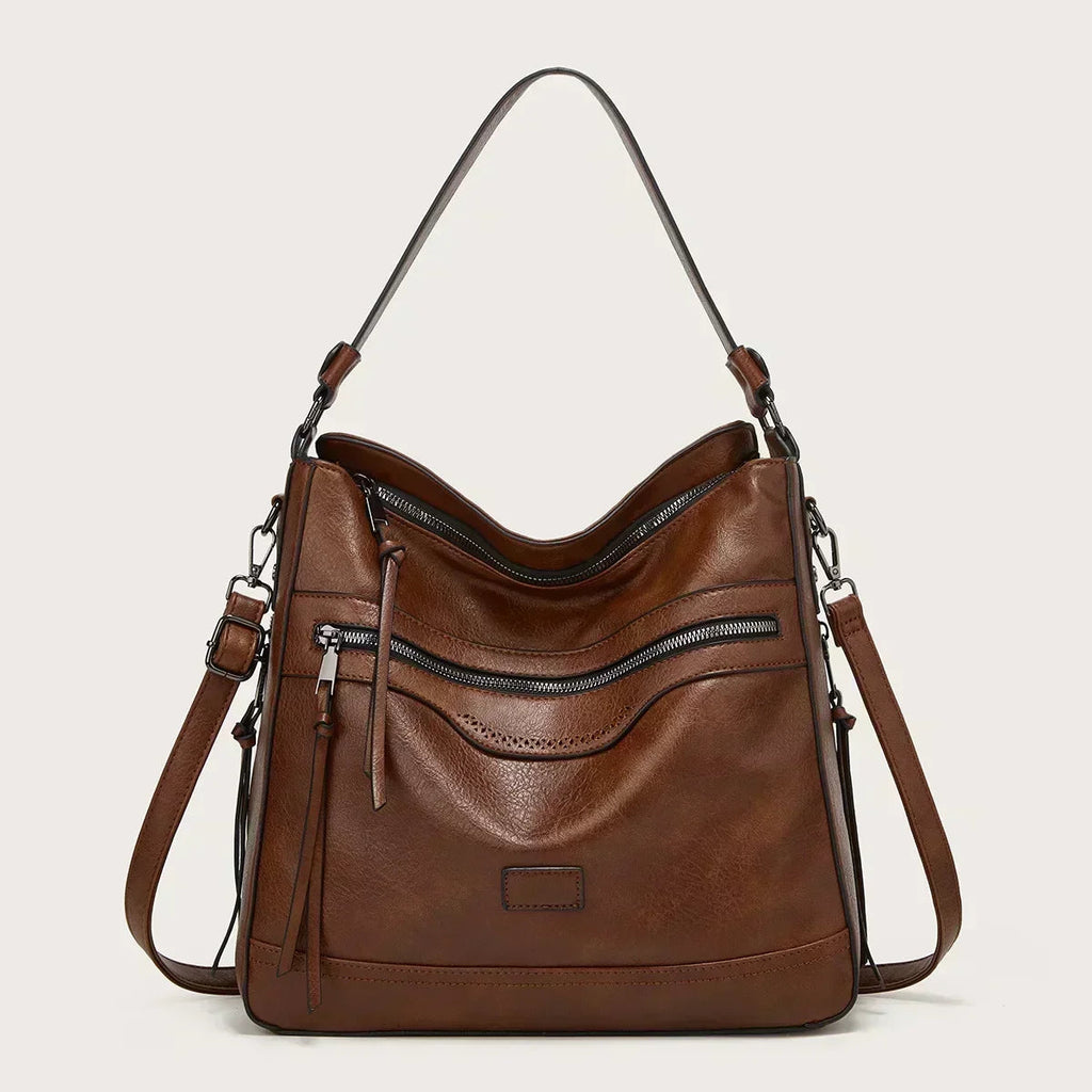 Casual hobo bag made of faux leather
