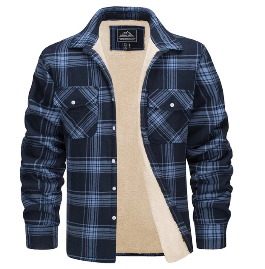 Flannel jacket for men