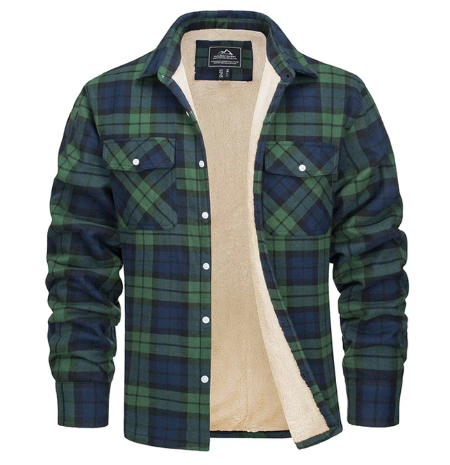 Flannel jacket for men