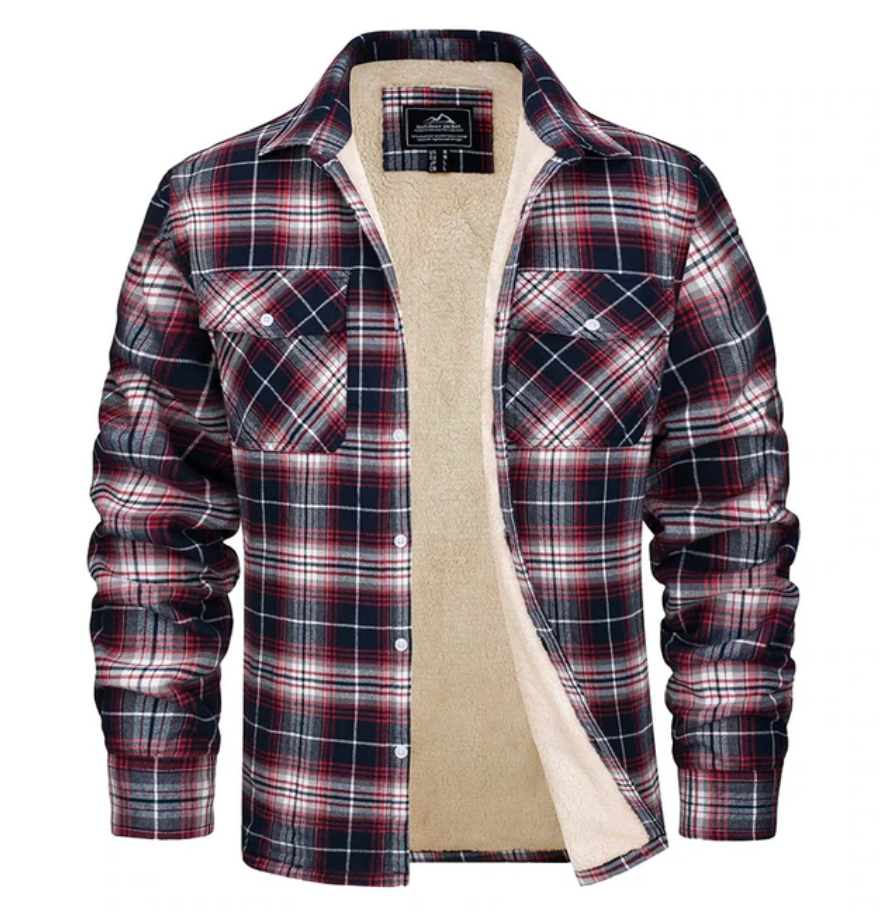 Flannel jacket for men