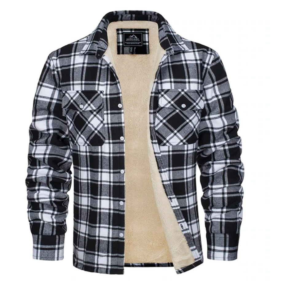 Flannel jacket for men