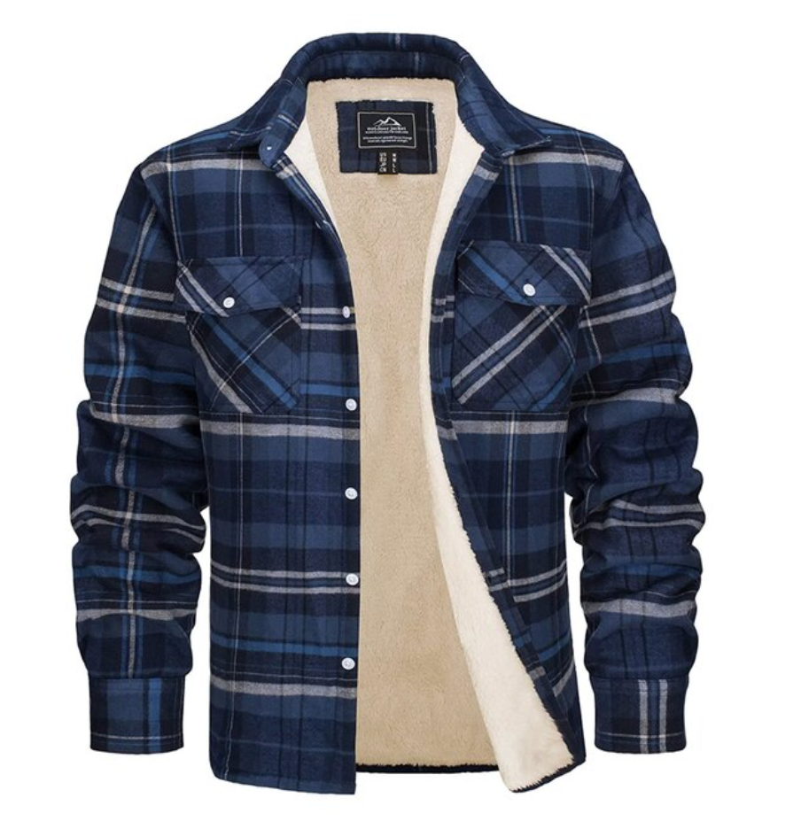Flannel jacket for men