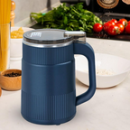 NOUVEAU RICHE Elektrische Getreidemühle Mahlgrad Einstellbar Vielseitig Blau
