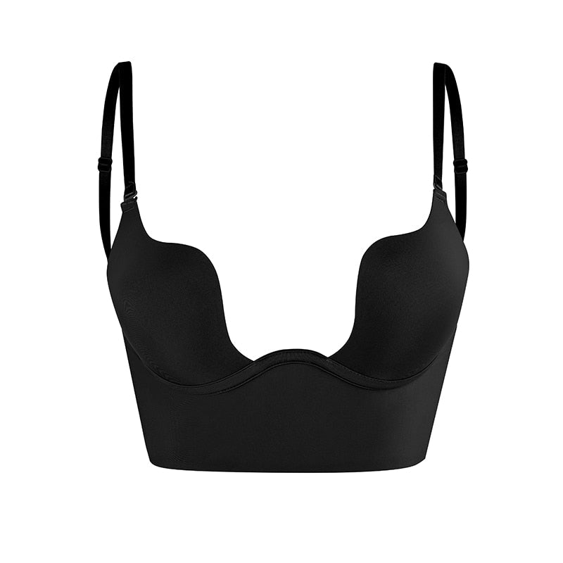 Rückenfreier BH für Damen | Nahtloser Push-up BH für rückenfreie Kleider und tiefe Ausschnitte | Bequemer Halt für jeden Tag