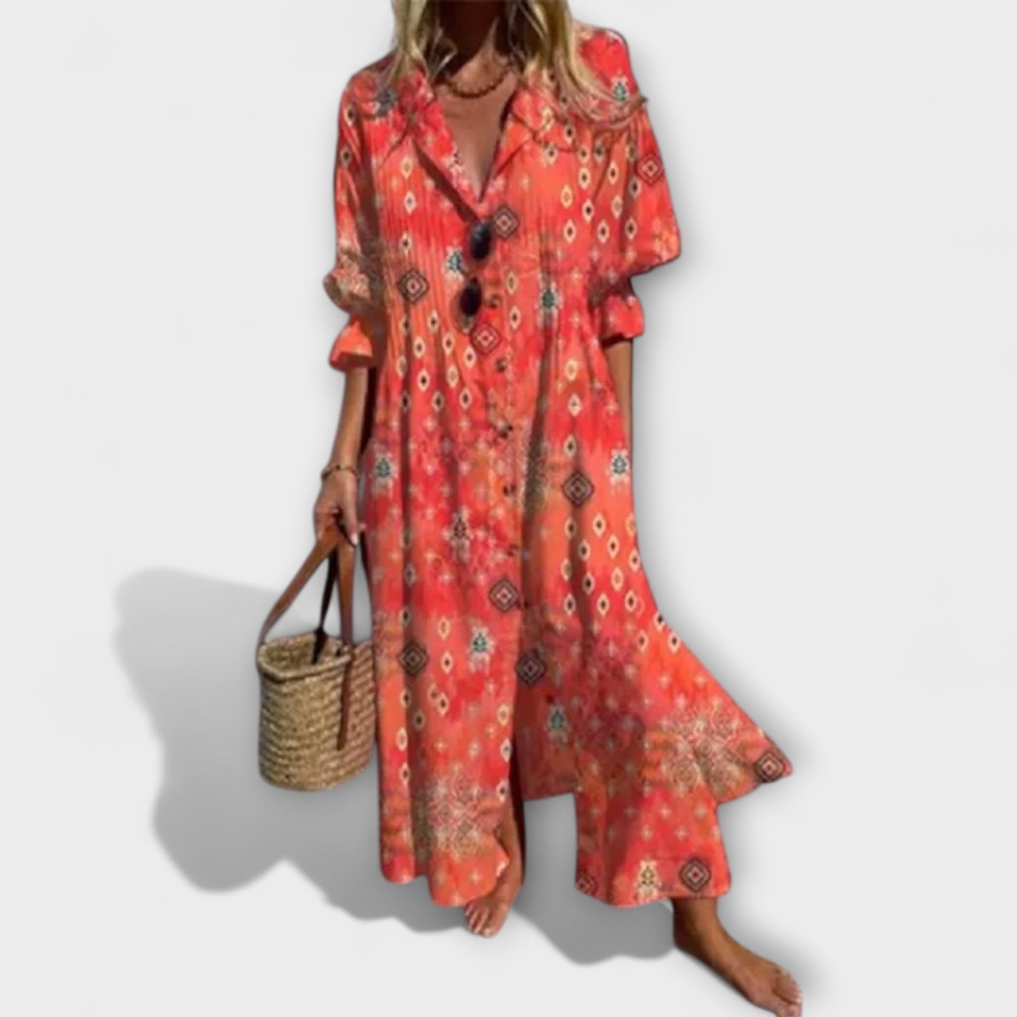 Maxi dress for women with a loose fit and flattering silhouette