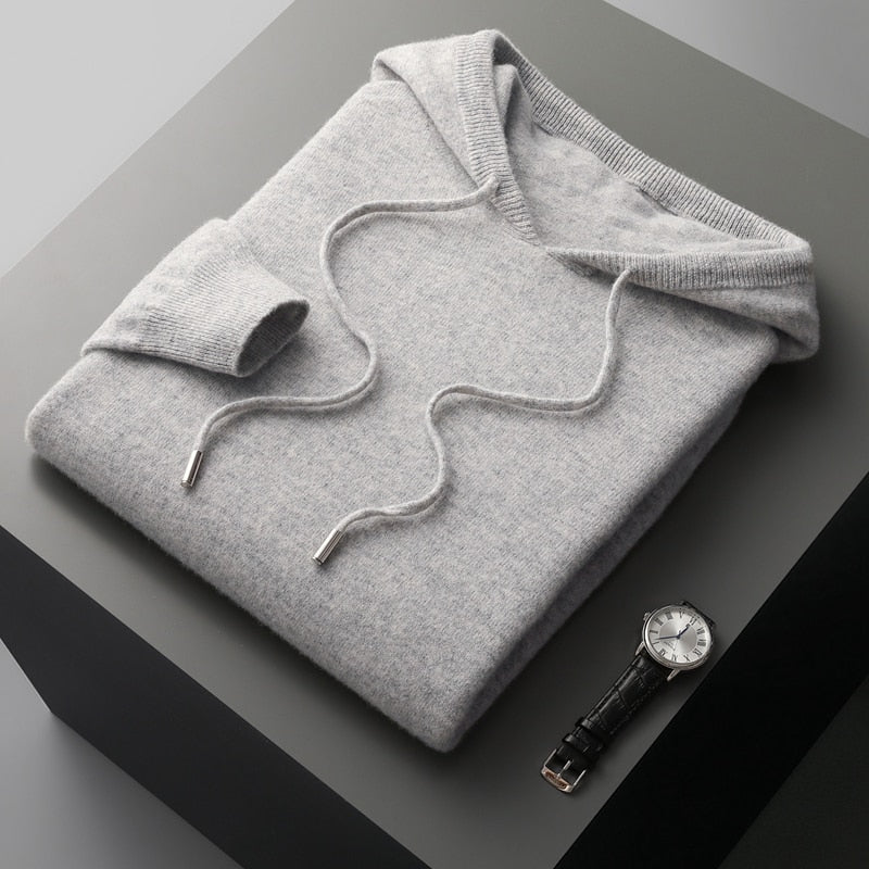 Cashmere hoodie – 100% merino wool