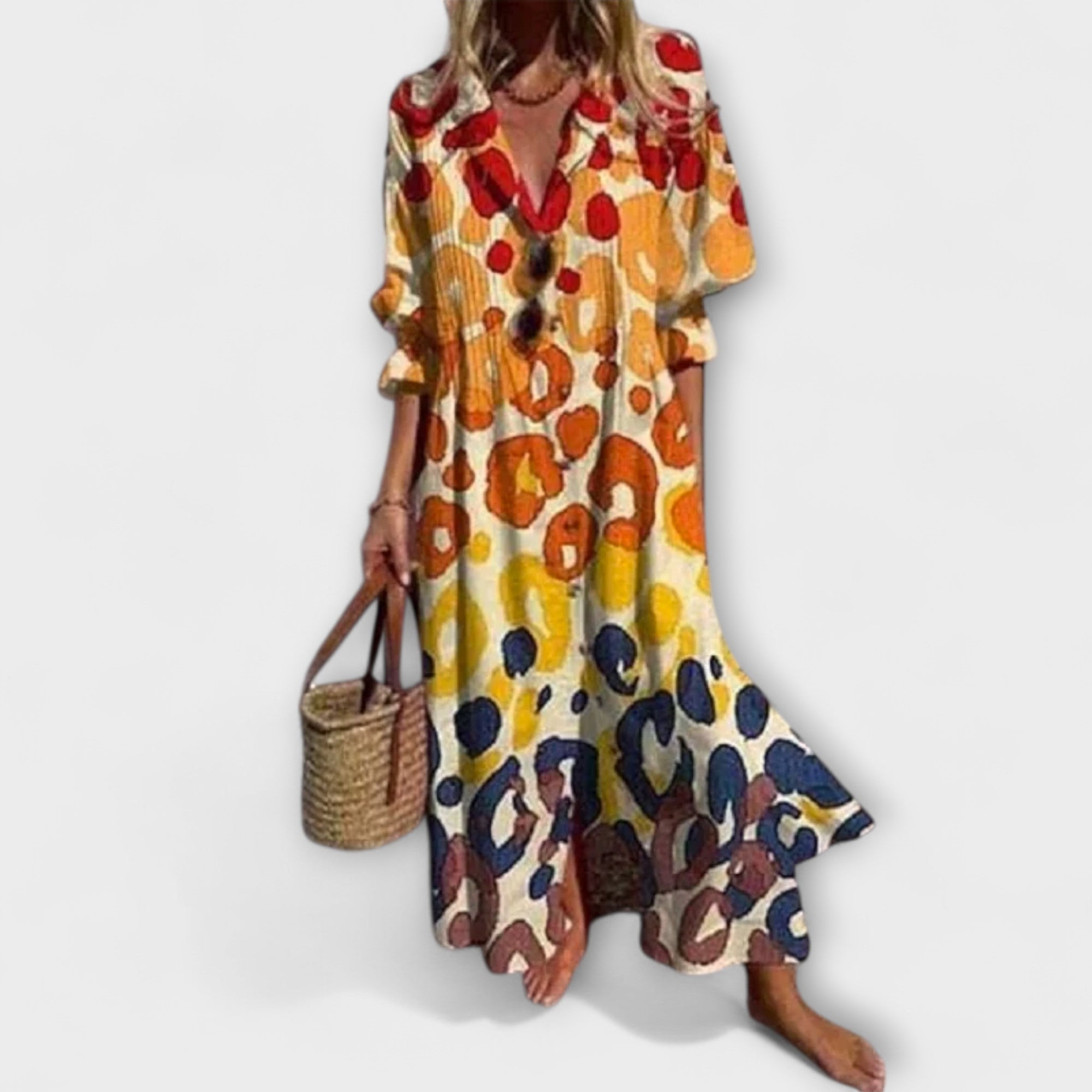 Maxi dress for women with a loose fit and flattering silhouette