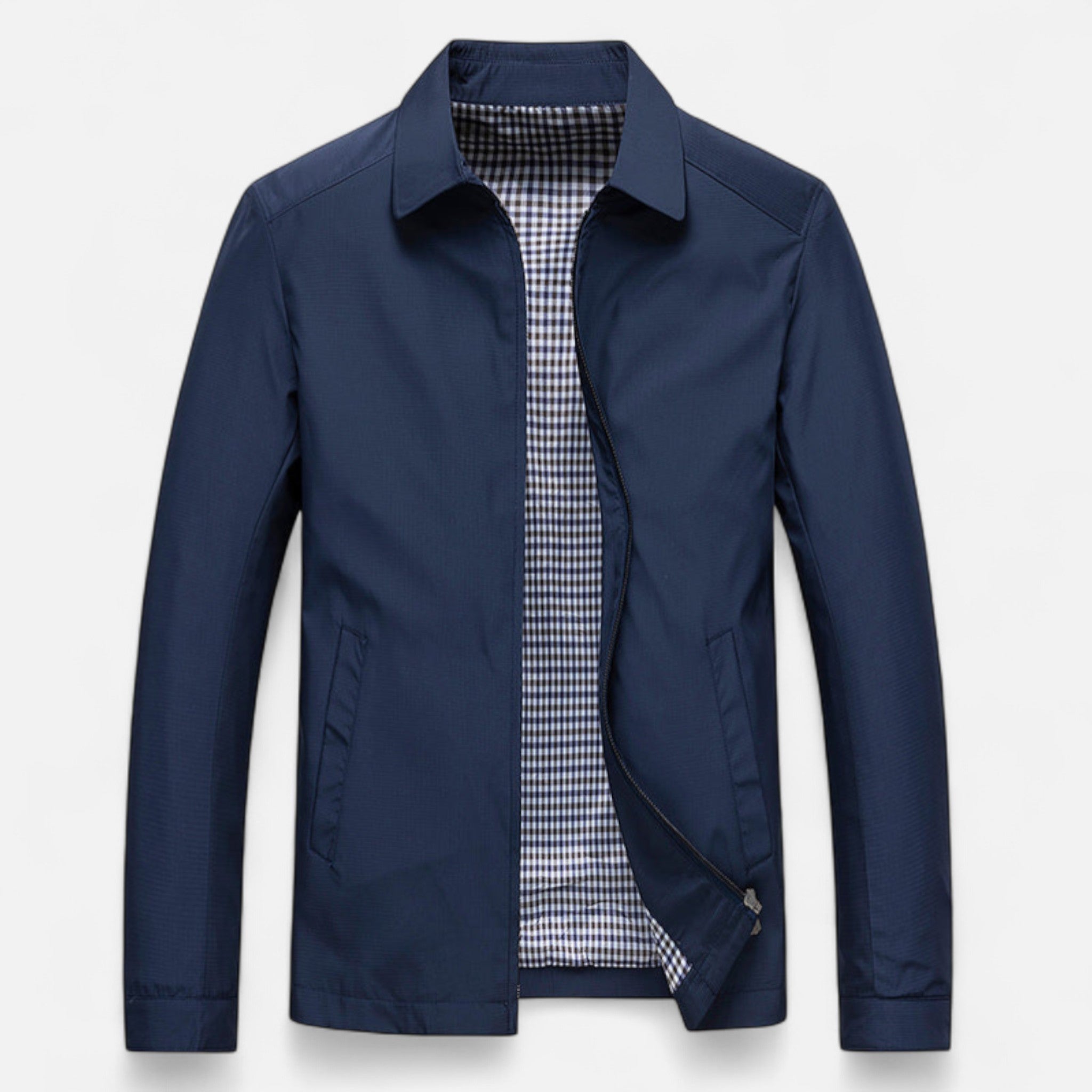 Men's business jacket with elegant cut for spring