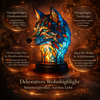 Tischlampe im Tierdesign aus Glas