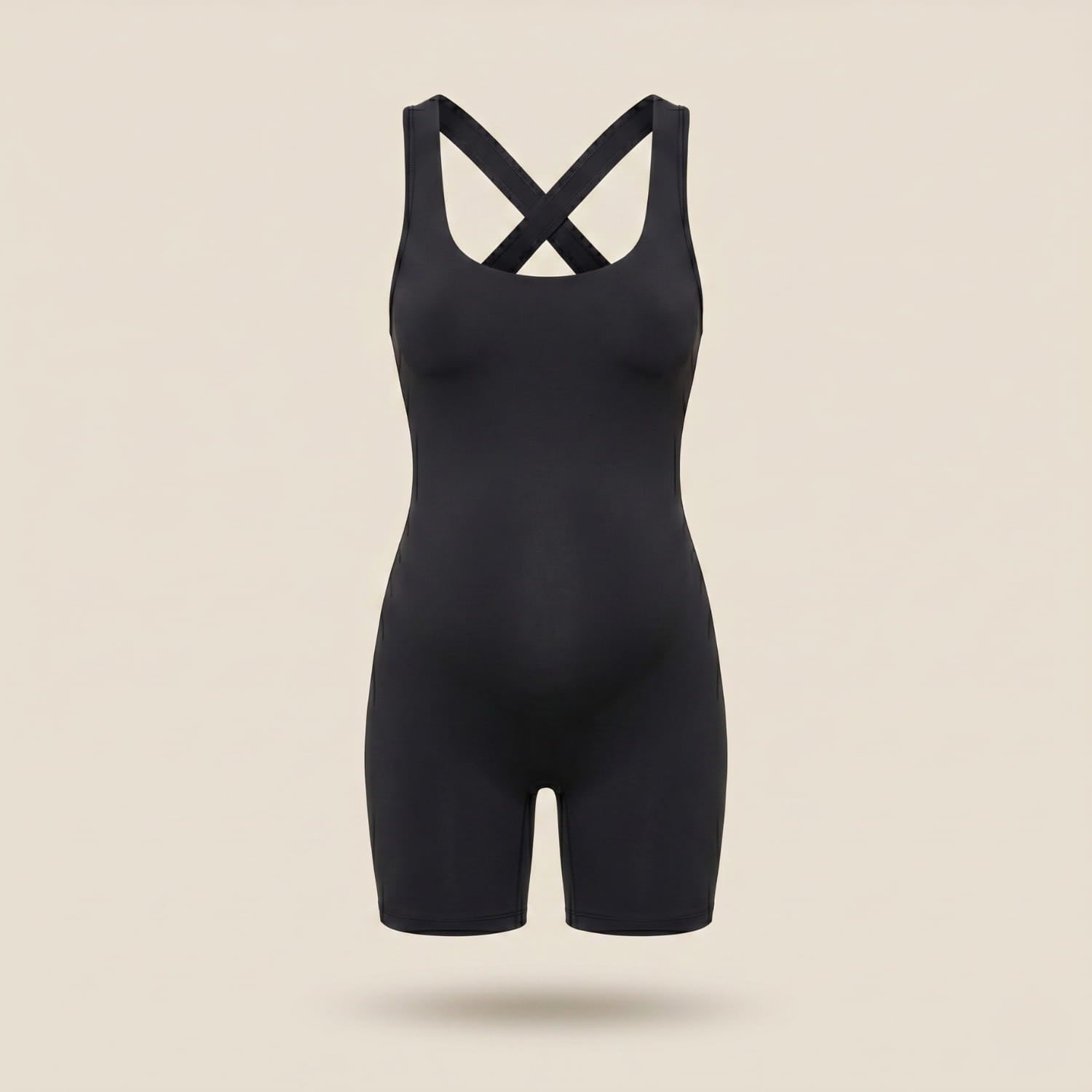 Umstands-Jumpsuit kurz | Kurzer Overall für Schwangere aus elastischem Stoff | Bequemer Sommer Einteiler für die Schwangerschaft