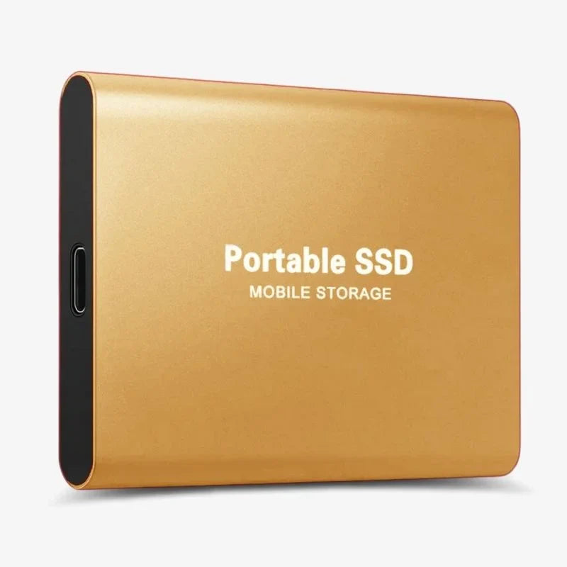 External SSD Hard Drive Aluminum Portable Storage 128GB