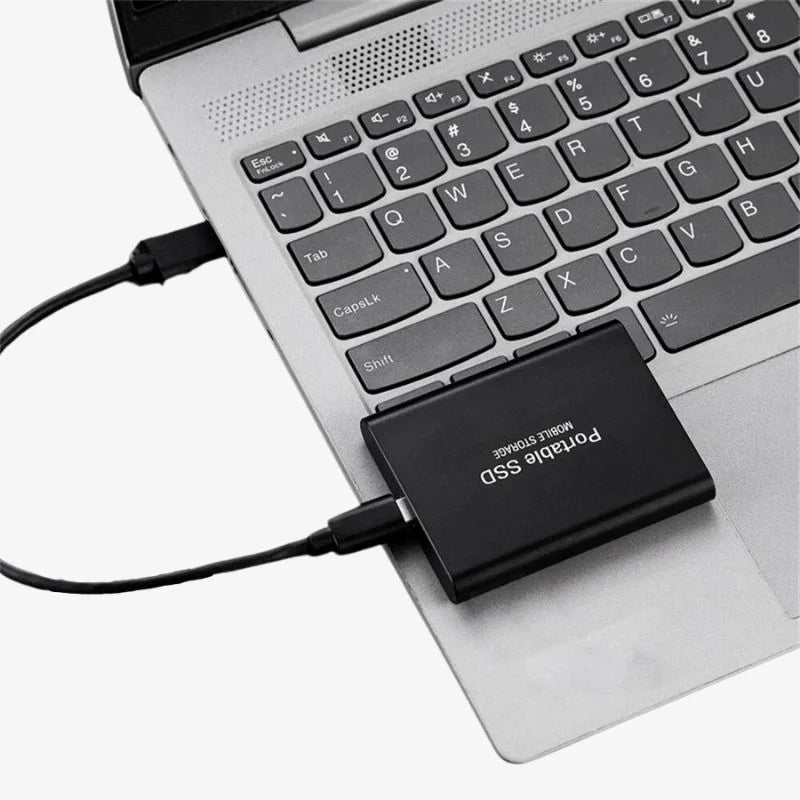 External Aluminum SSD Drive for Fast, Portable Data Storage