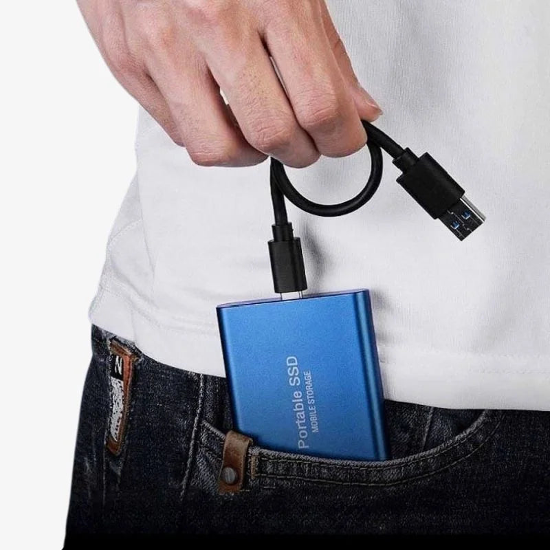 External Aluminum SSD Drive for Fast, Portable Data Storage