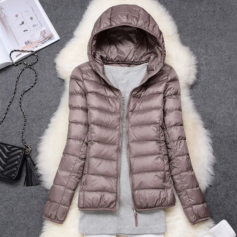 Ultra-light quilted jacket for women | Lightweight transitional jacket packable | Functional outdoor jacket for travel and everyday use