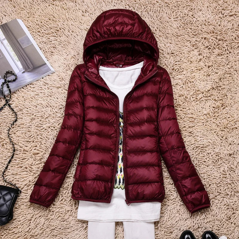 Ultra-light quilted jacket for women | Lightweight transitional jacket packable | Functional outdoor jacket for travel and everyday use