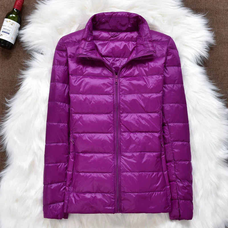 Ultra-light quilted jacket for women | Lightweight transitional jacket packable | Functional outdoor jacket for travel and everyday use